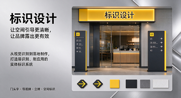 沿滩区标识设计